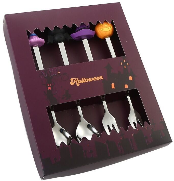 T-H6.2 DC1052-049 Set regalo posate 4 pezzi - Halloween