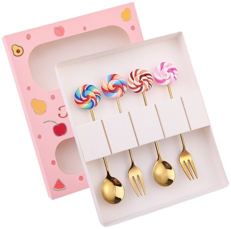 T-I7.1 DC1052-035-2 Juego de cubiertos de regalo (4 piezas) - Piruletas