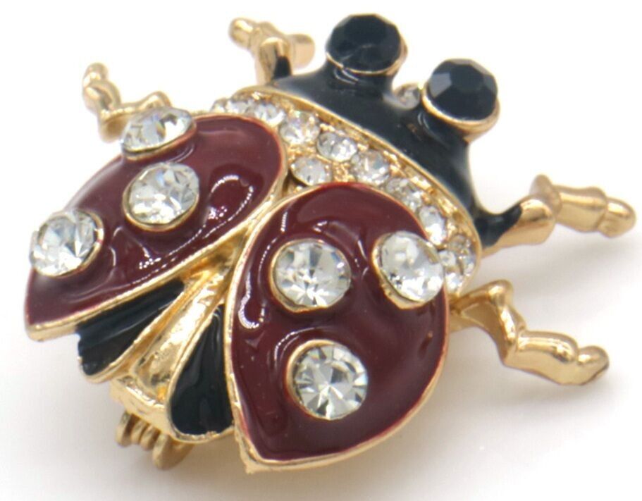 I-F6.3 P1035-011 Broche Mariquita 3.5cm