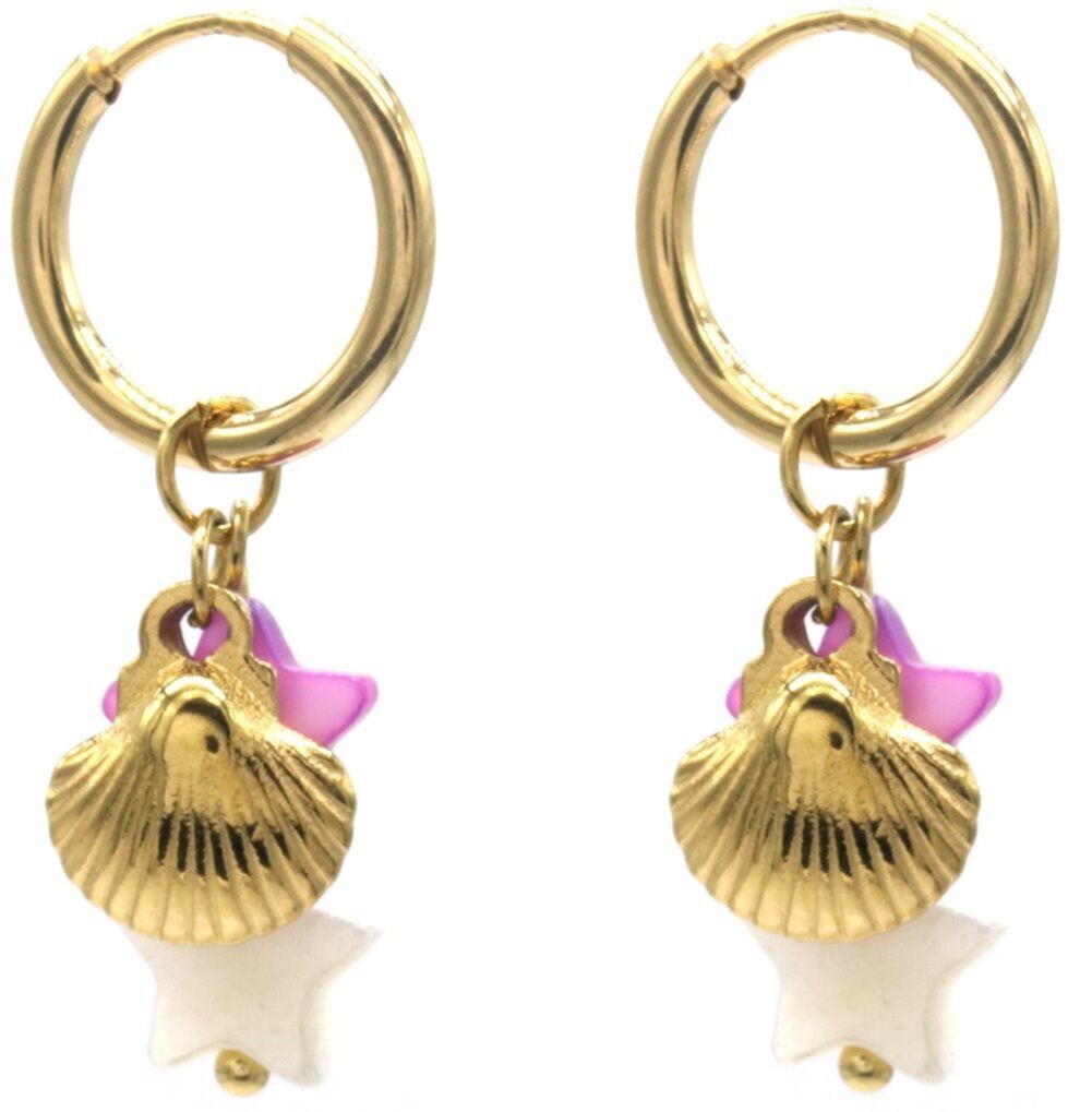 C-C5.4E2567-049G S. Pendientes de Acero Concha 3x1.5cm