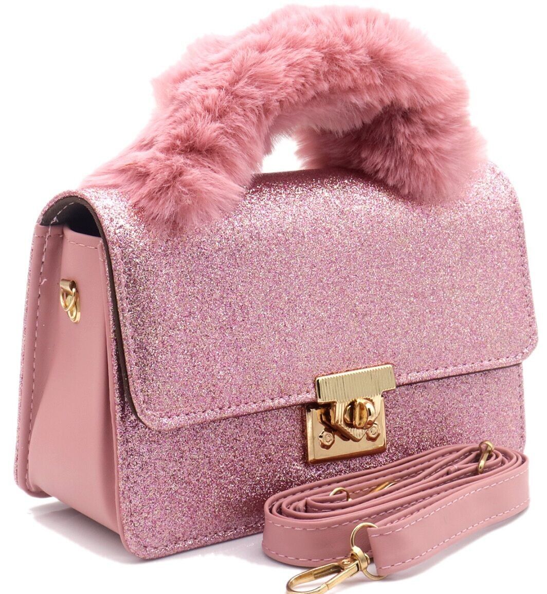 Z-D3.2 BAG1016-001-4 Bolsa Pu Brillos 19.5x12.5x7cm Rosa
