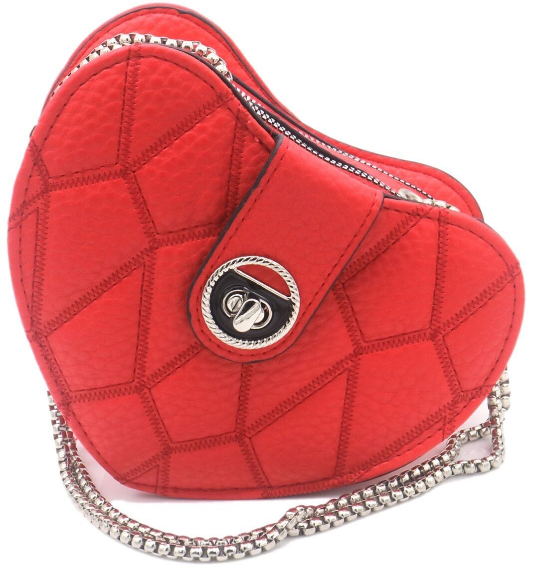 Y-C2.5 BAG1016-005-2 Bolsa PU Corazón 18x14.5 x 7.5 cm rojo