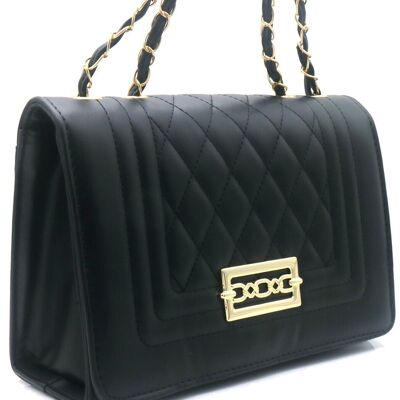 Y-A3.3 BAG1016-006-1 Bolsa de PU 25x18x11cm Negra