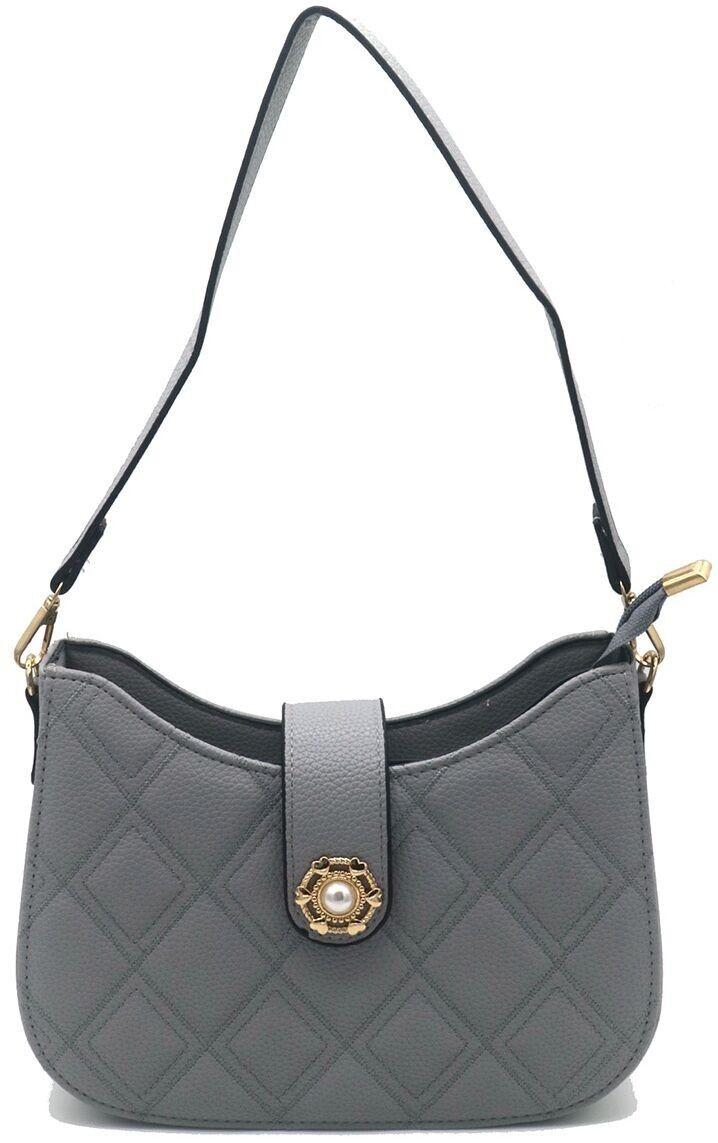 Y-D4.4 BAG1016-004-3 Bolsa PU 23x16x7.5 cm gris