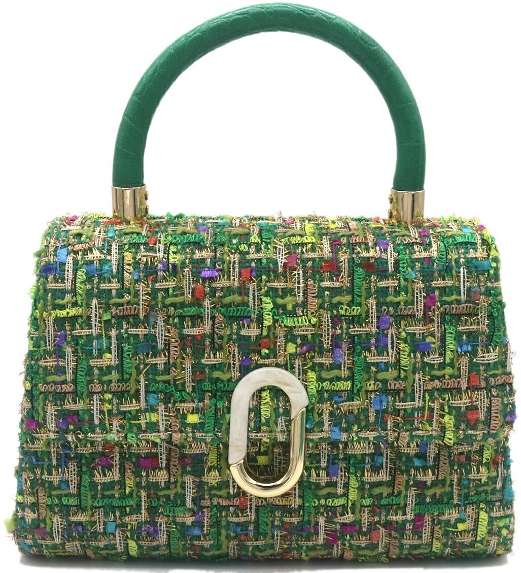 Q-H8.2 BAG1020-001-4 PU con bolsa de tela 21x16x8cm Verde