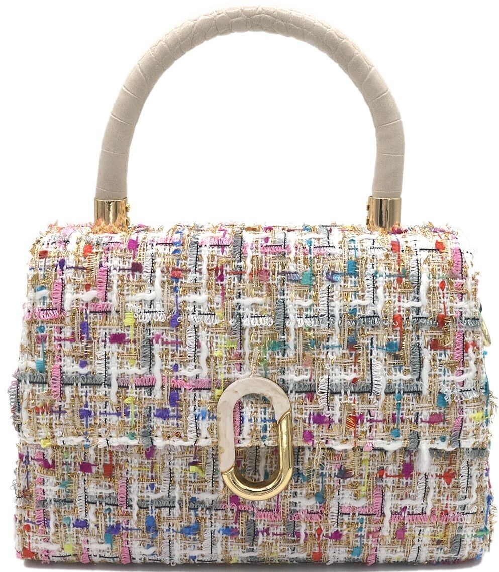Pregunta 14.2 BAG1020-001-3 Bolsa de PU con tela 21x16x8cm Multicolor