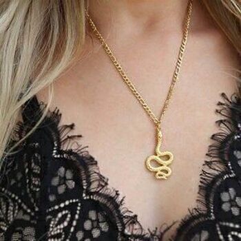 Collier serpent or 5