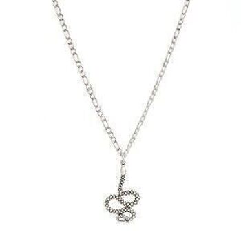 Collier serpent argent 4