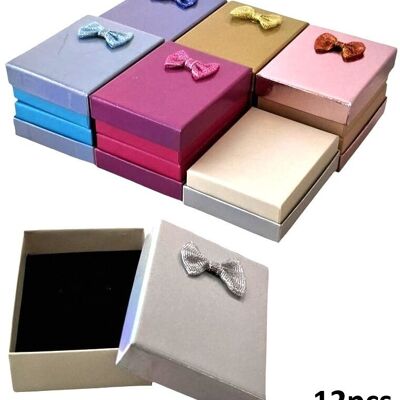 Z-C4.5 PK1032-007 Scatola regalo 9x7x3cm - Colori misti - 12 pezzi