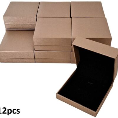 R-G3.1 PK1032-004 Scatola regalo di lusso 9x9x3.8 cm - Oro - 12 pezzi