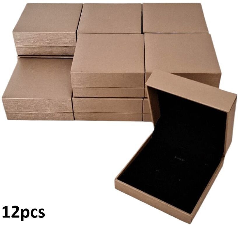 R-G3.1 PK1032-004 Luxus-Geschenkbox 9x9x3.8cm - Gold - 12 Stück