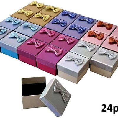 Y-E3.4 PK1032-007 Scatola regalo 5x5x3.5 cm - Colori misti - 24 pezzi
