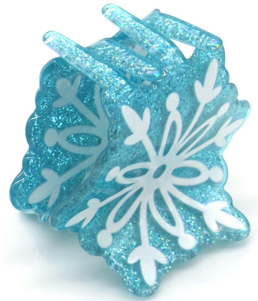 X-H8.1 H1038-025 Haarklammer Weihnachtsschneeflocke 5.5cm