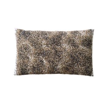 Coussin HERBAÉ rectangle marine & beige 1