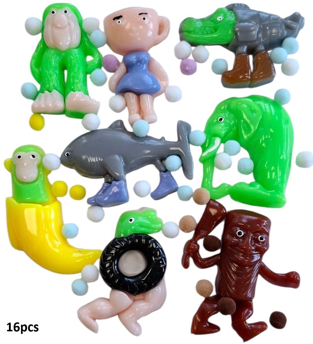 Q-P7.1 TOY2587-030 Squishy in Display - 16 pezzi