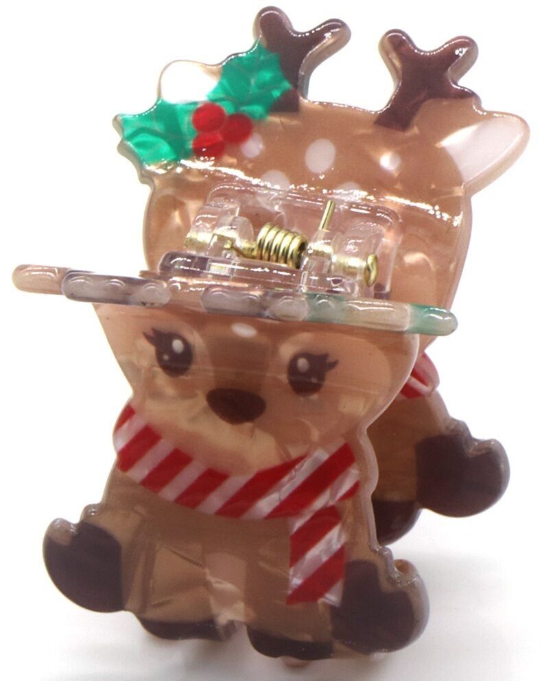 X-D4.2 H1038-027 Artiglio per capelli Renna di Natale 4 cm