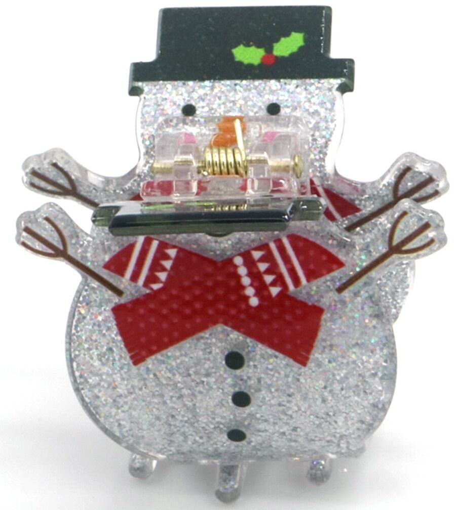 X-C10.1 H1038-026 Haarklammer Weihnachtsschneemann 5cm