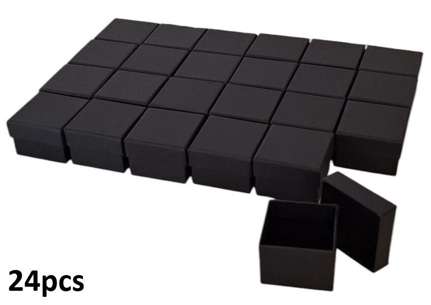 Y-B6.4 PK1032-008 Geschenkbox 5x5x3.5cm - Schwarz - 24 Stück