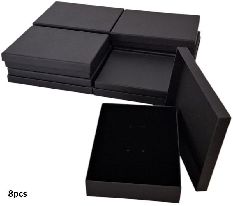 Y-E5.1 PK1032-008 Geschenkbox 16x12x3cm - Schwarz - 8 Stück