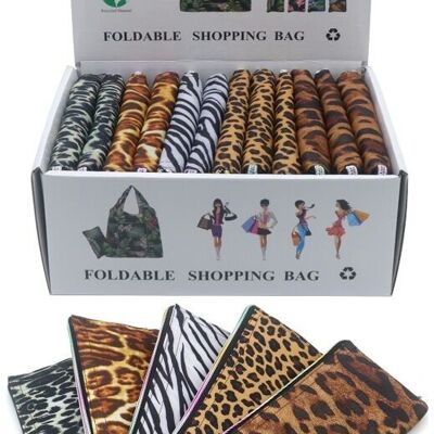 L-B4.1 BAG1023-003 Bolsas de Compra Plegables 62x42cm - Diseños Variados - 12 uds