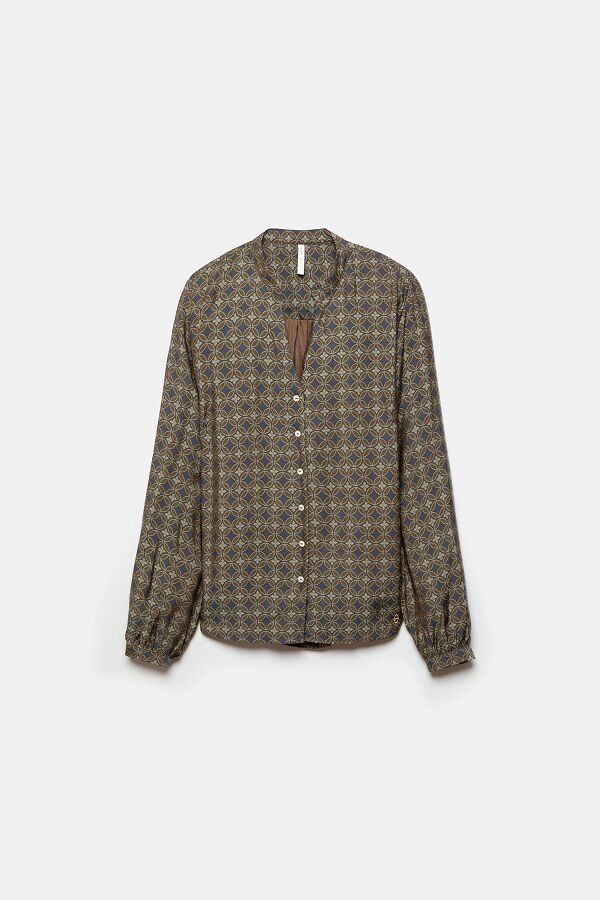Chemisier à motifs géométriques