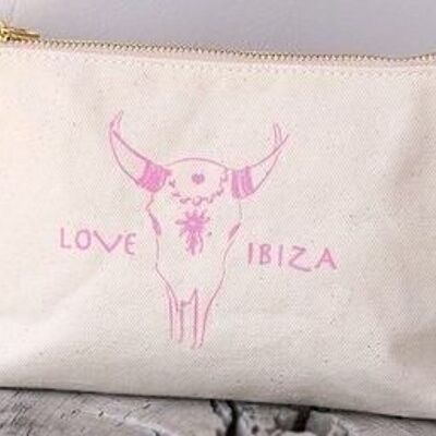 Make-up tasje Love Ibiza Pink