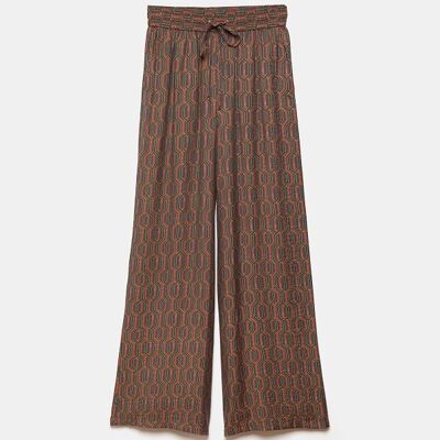 Pantalones con estampado geométrico