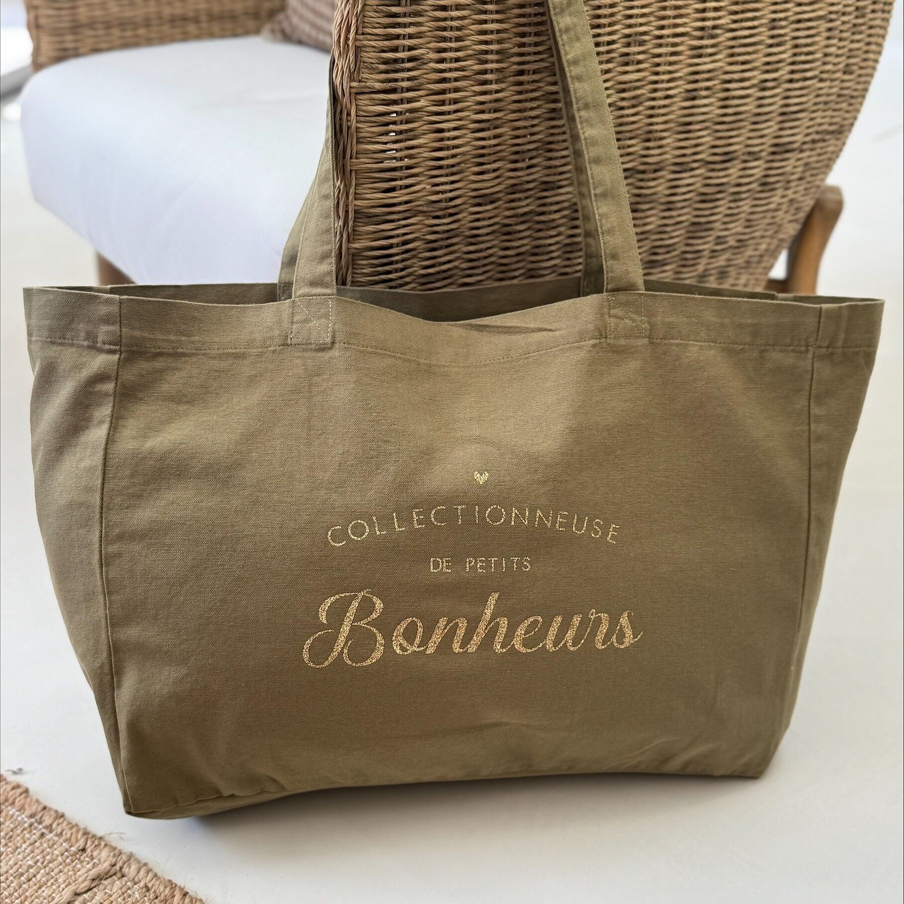 Shopping Bag - Collectionneuse de petits Bonheurs - 4 coloris au choix