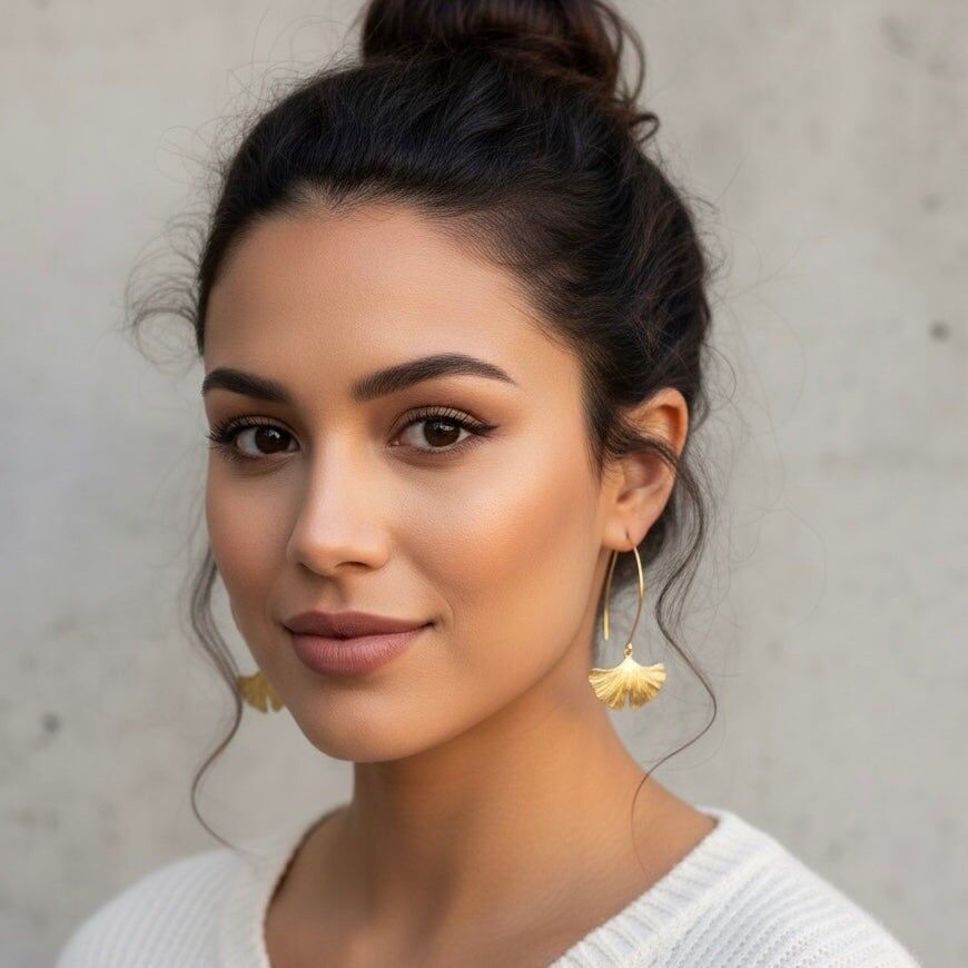 Ginkgo - orecchini pendenti