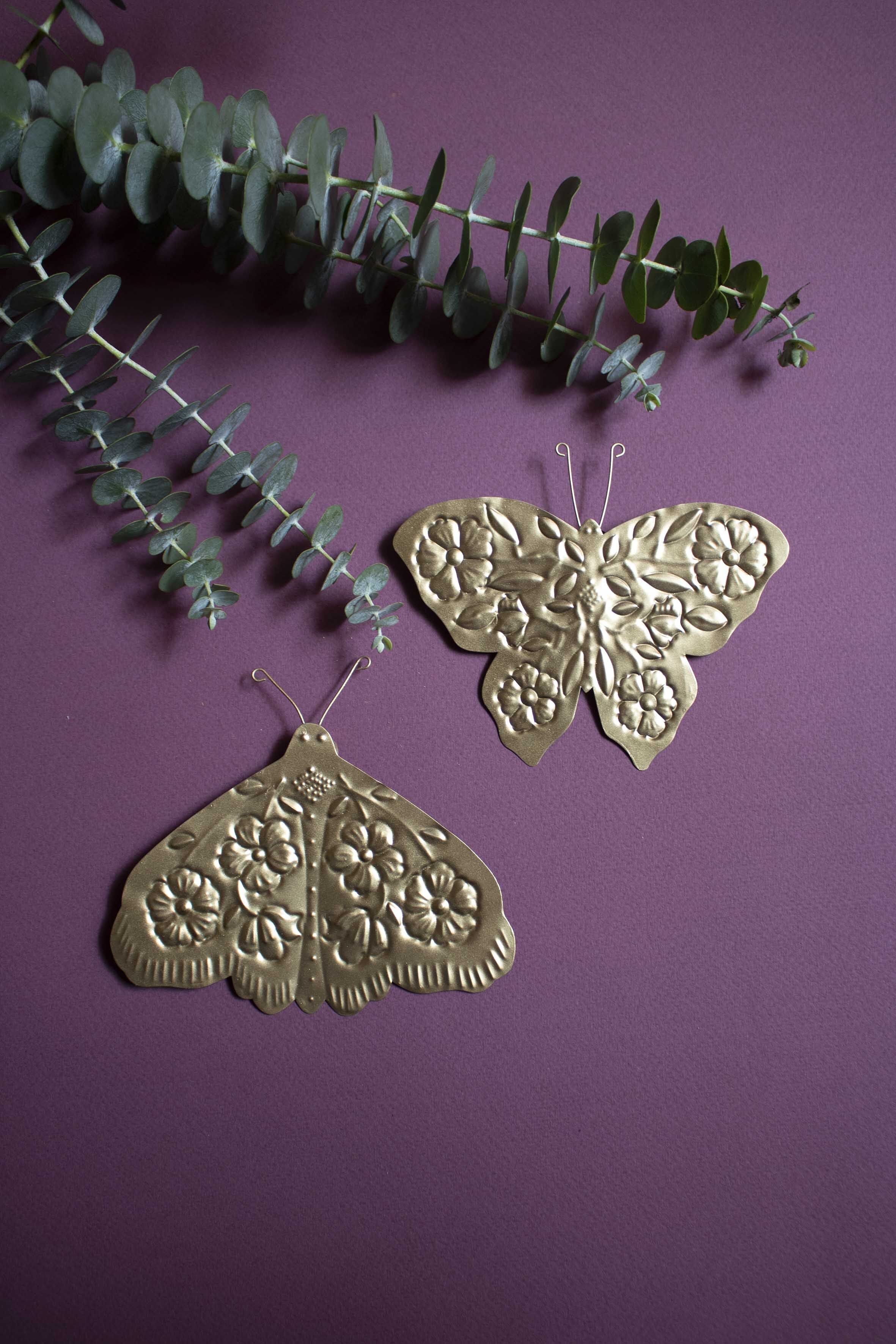 Farfalle dorate - milagros messicani - ex voto