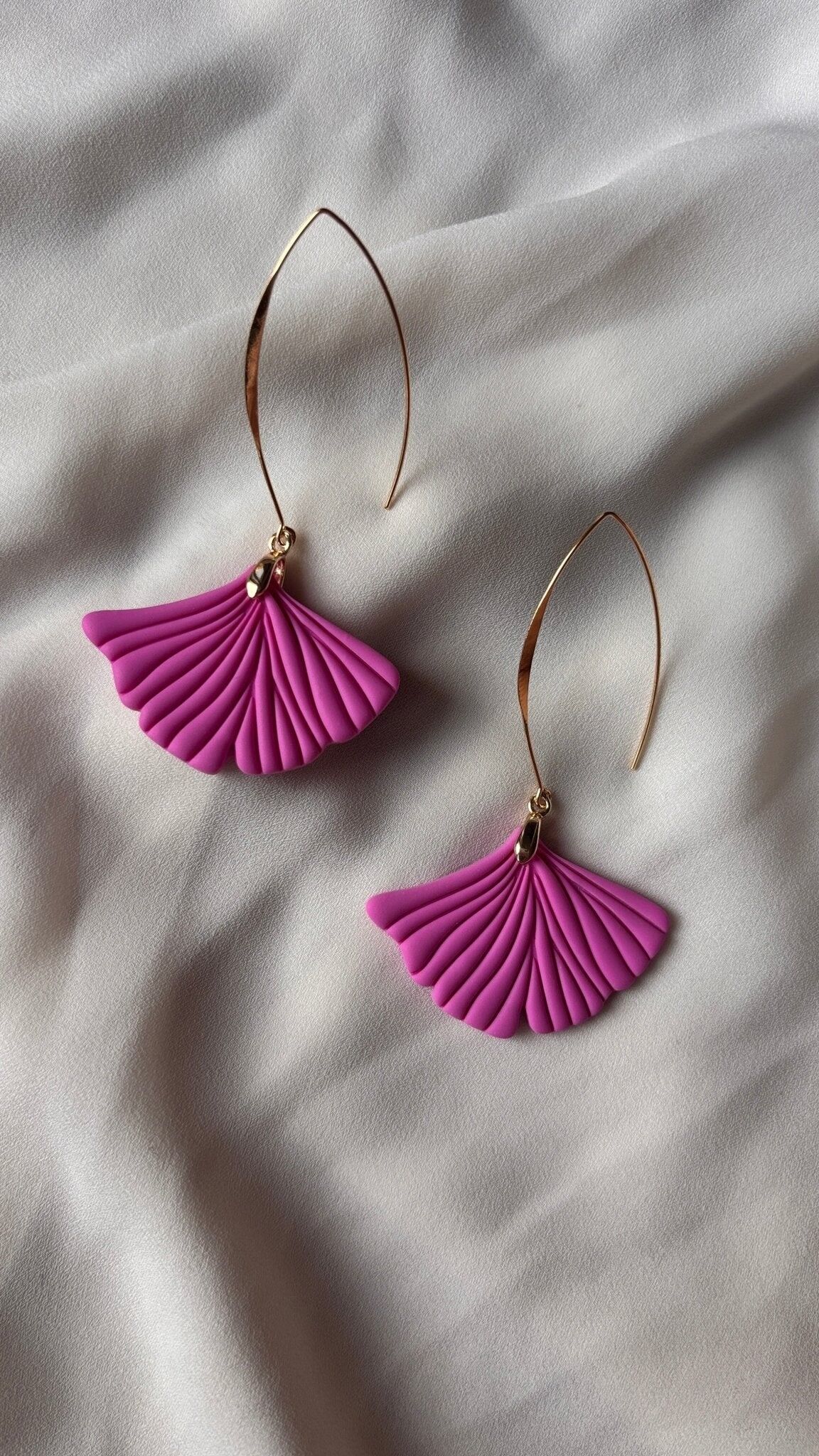 Ginkgo Rosa - Orecchini