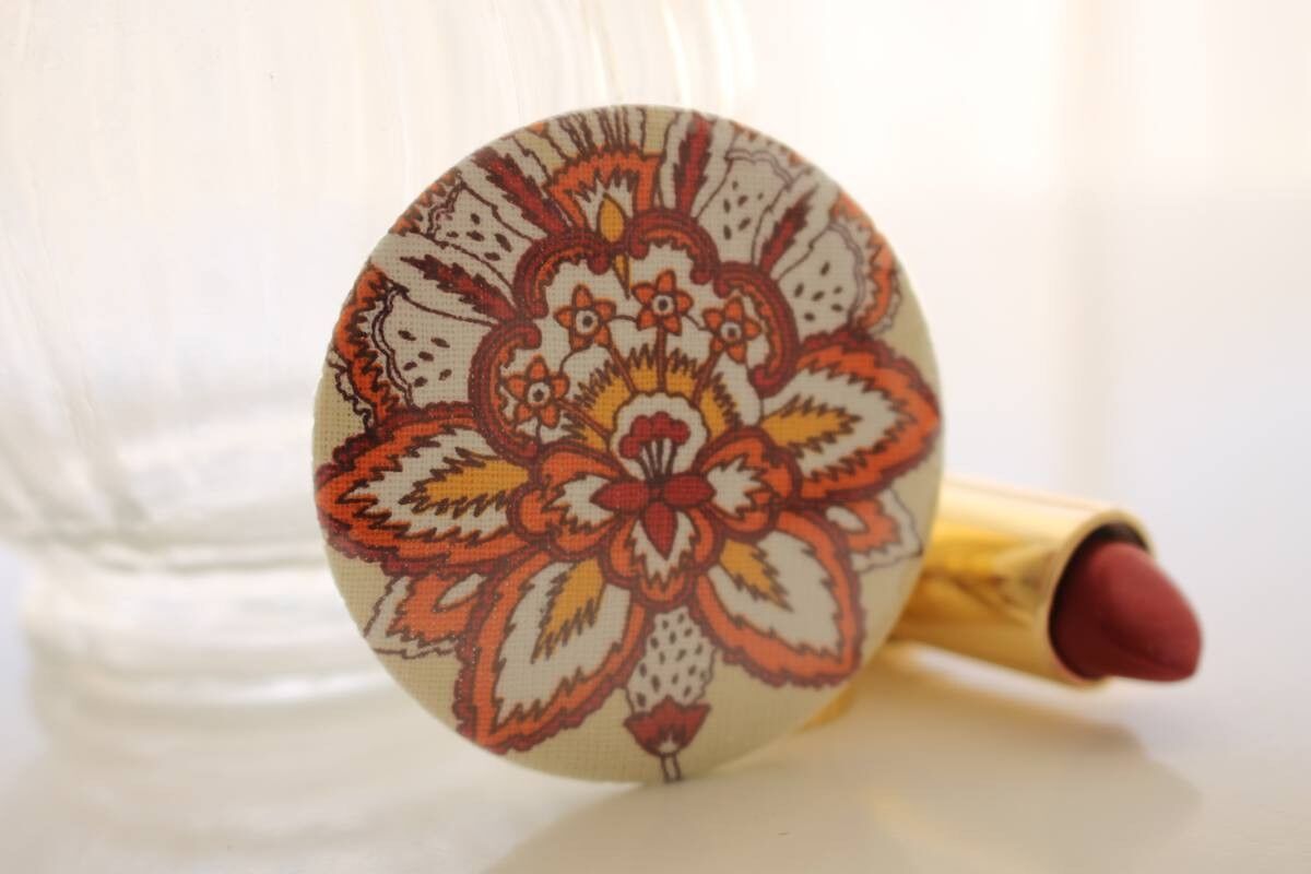 Espejo de bolsillo beige Bella Lotus