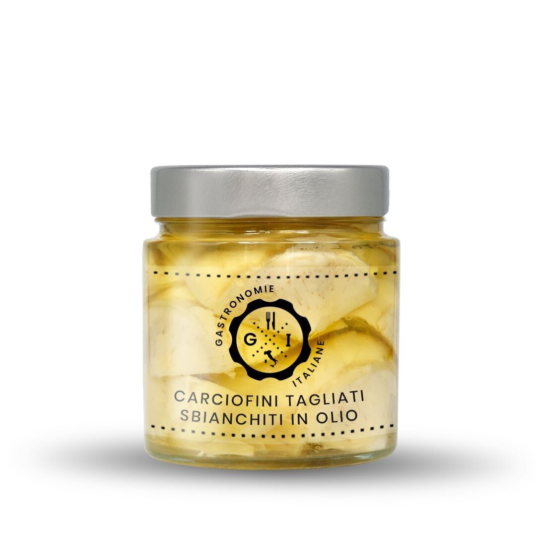 Carciofini tagliati sbianchiti