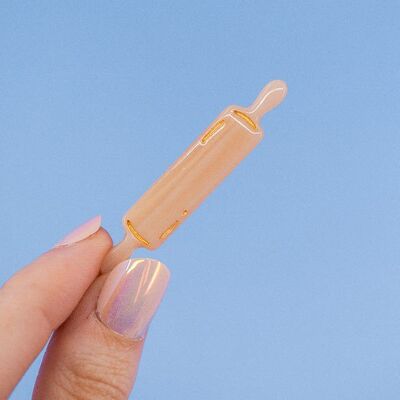 Mini molletta per capelli a coccodrillo con mattarello
