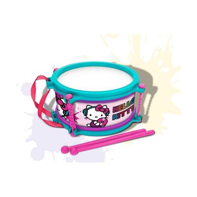 Tamburo Hello Kitty Blu Rosa 16 cm