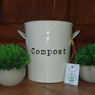 Country Compost Caddy  Cool Cream