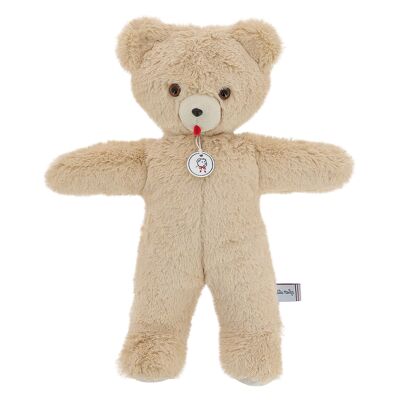 Peluche Ours - "Toinou" 33 cm Beige  - Made in France