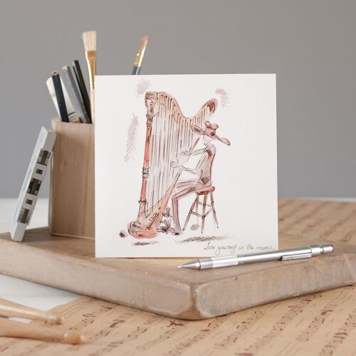 The Harp Greetings Card