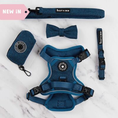 Trail & Glow® Dog Harness Bundle Set - Sapphire Tweed