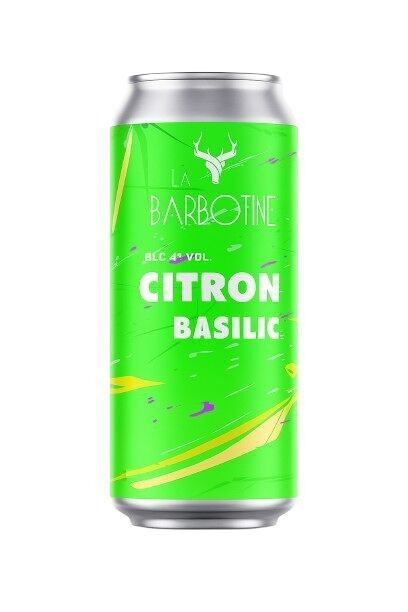 ZITRONE-BASILIKUM-DOSE - 440 ML - 4° Alc.- 44 CL BIO