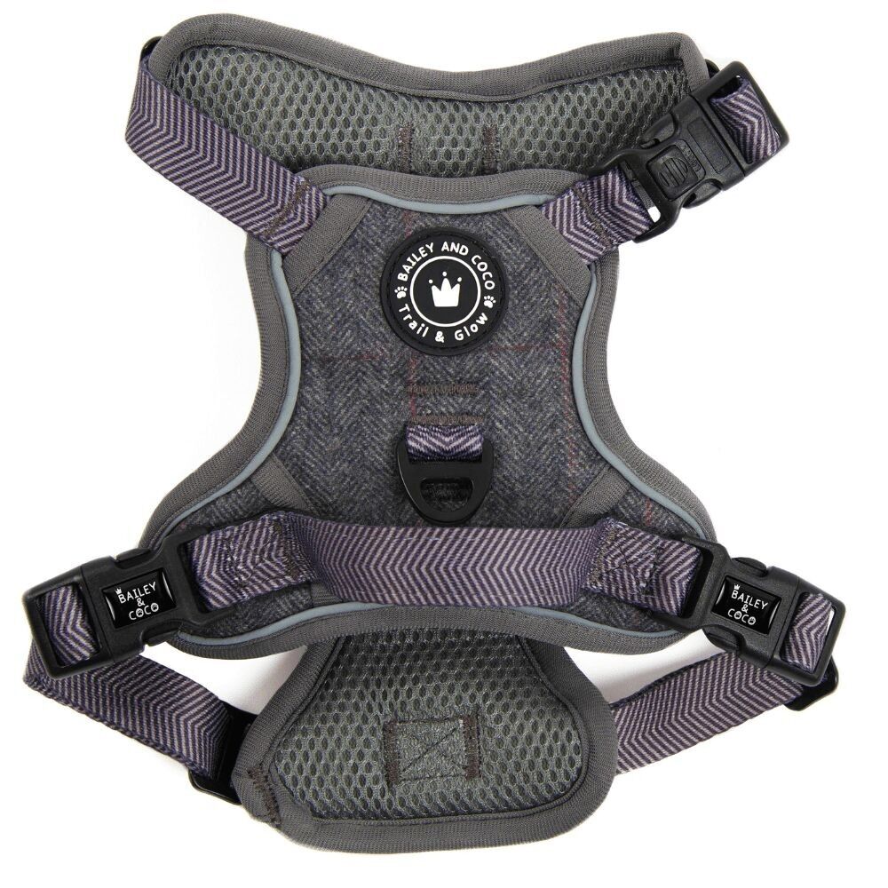 Arnés para perros Trail & Glow Tweed - Slate Tweed