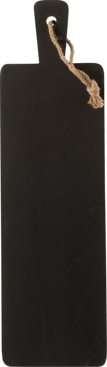 Planche à découper en bois - Large (noir) 1