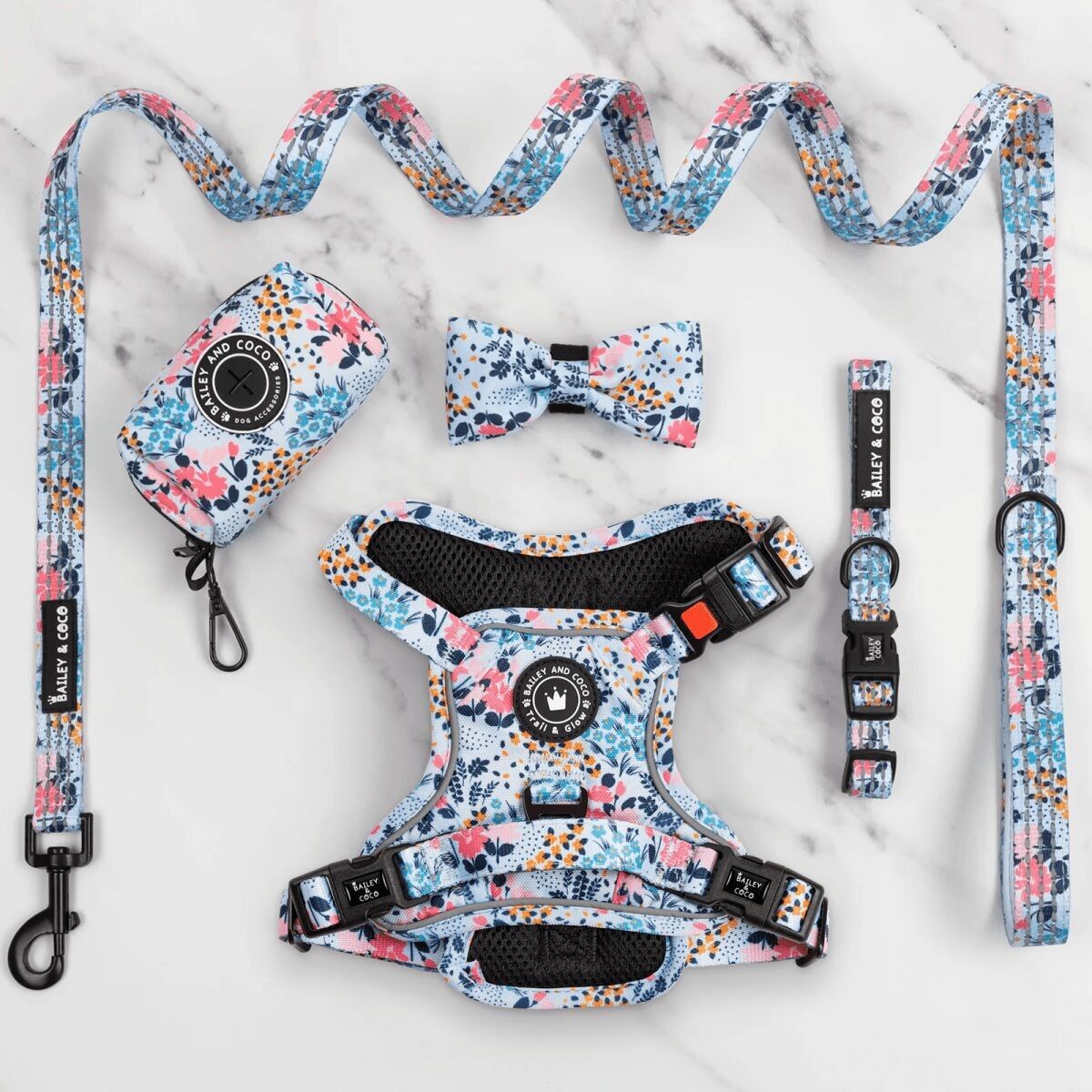 Conjunto de arnés para perros Trail & Glow® - Sueños de primavera