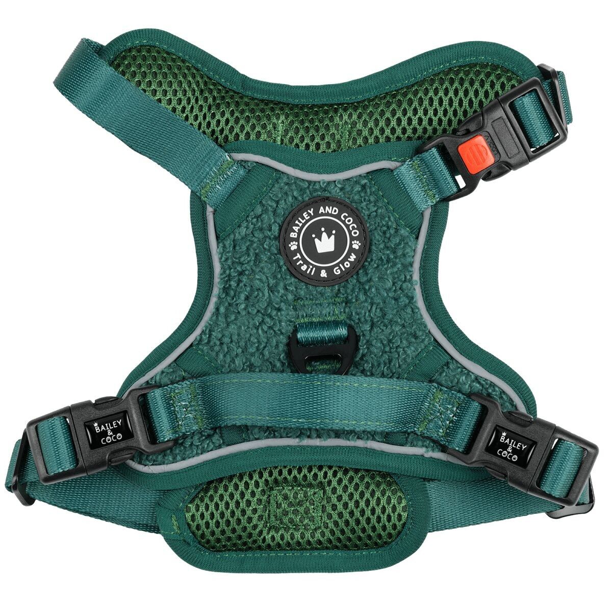 Pettorina per cani Trail & Glow® - Emerald Teddy
