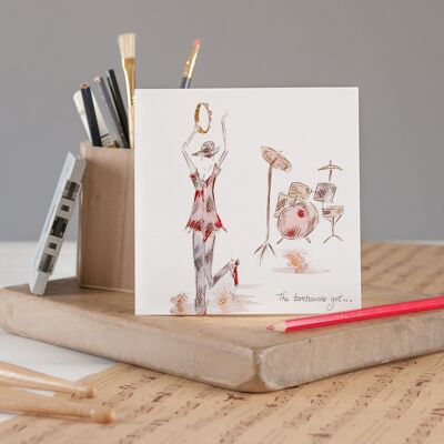 The Tambourine Girl Greetings Cards