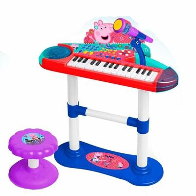 Sgabello con microfono e pianoforte giocattolo di Peppa Pig