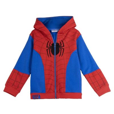 Spiderman Cotton Zip-Up Hooded Sweatshirt - 2900002929