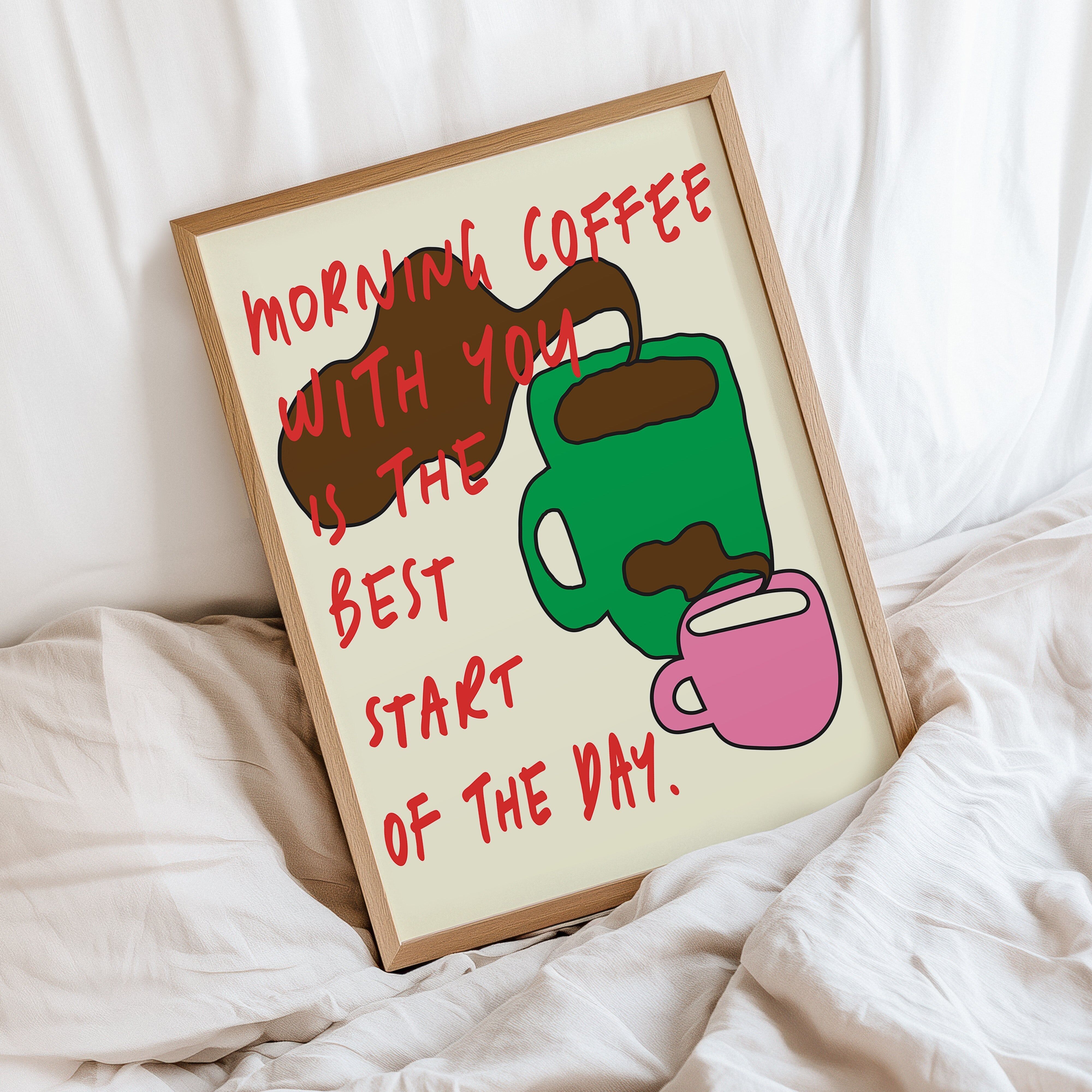Poster del caffè mattutino