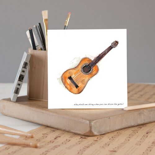 Guitar Greetings Card
