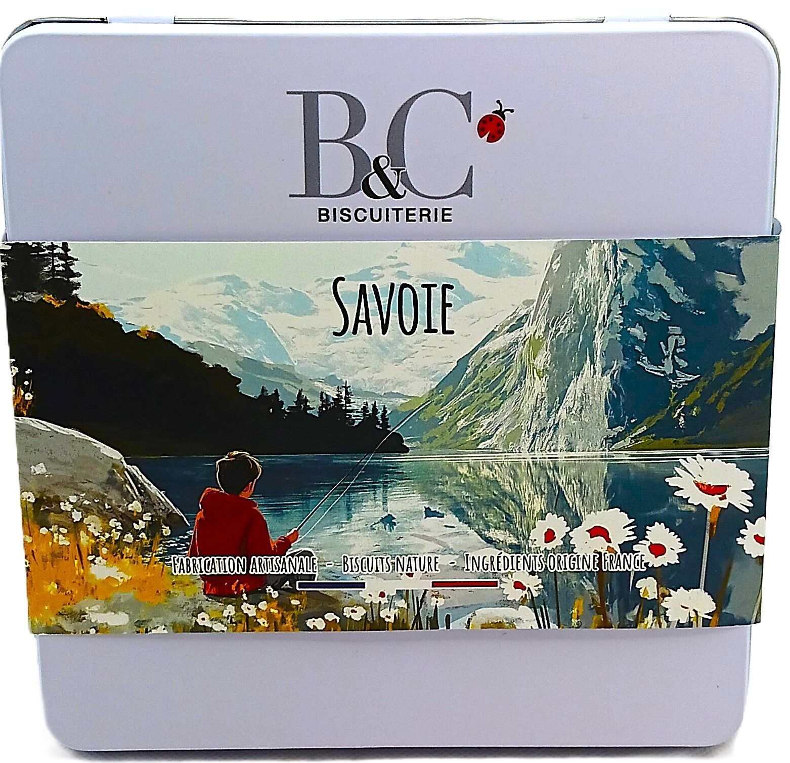 Plain biscuits in a decorated metal box 350g